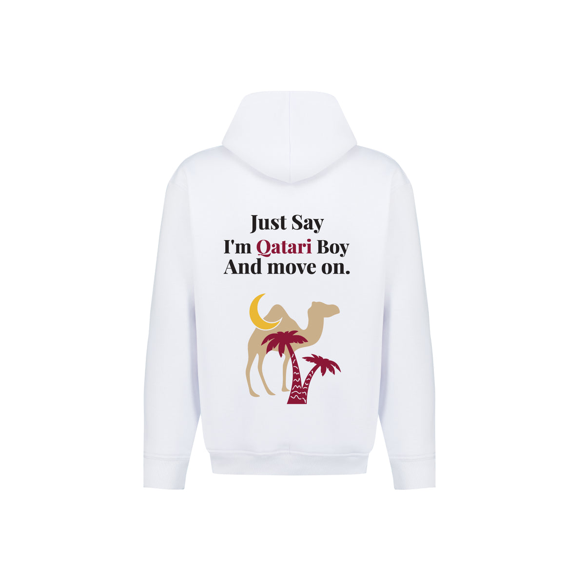 Just Say I'm Qatari Boy Hoodie