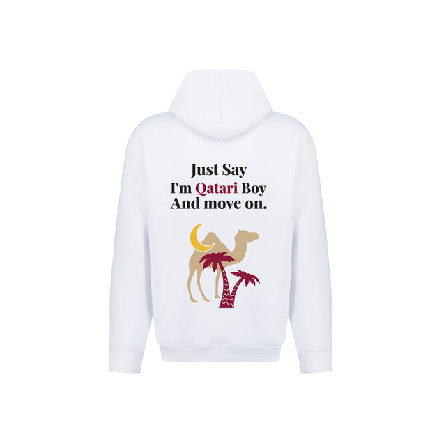 Just Say I'm Qatari Boy Hoodie