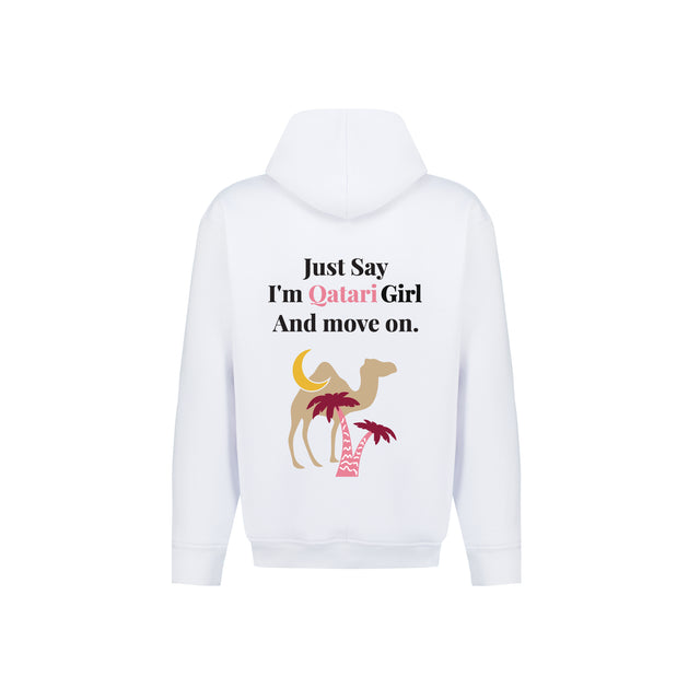 Just Say I'm Qatari Girl Hoodie