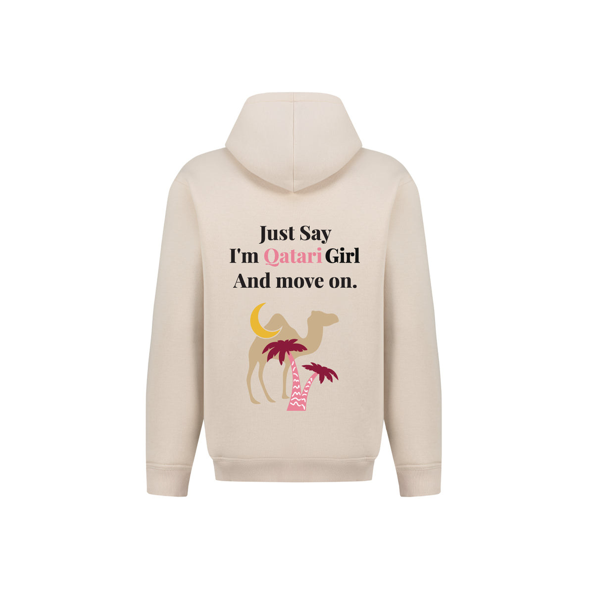 Just Say I'm Qatari Girl Hoodie