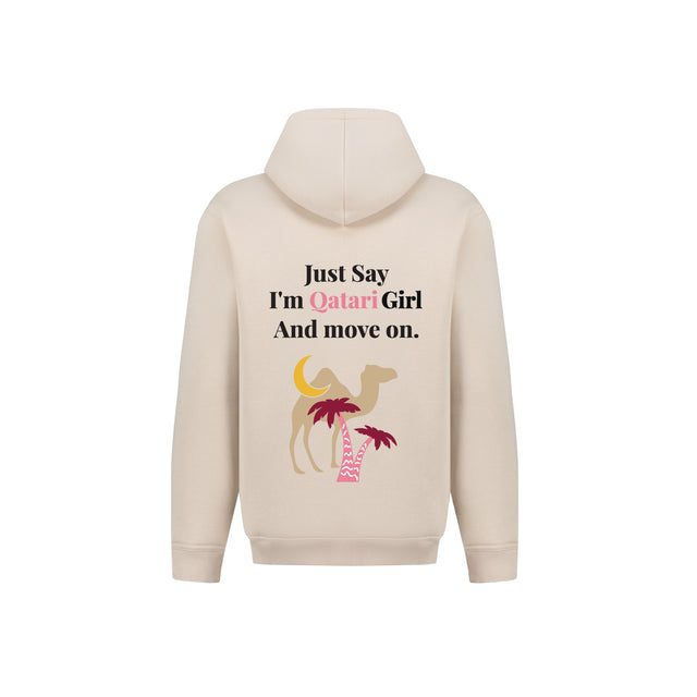 Just Say I'm Qatari Girl Hoodie