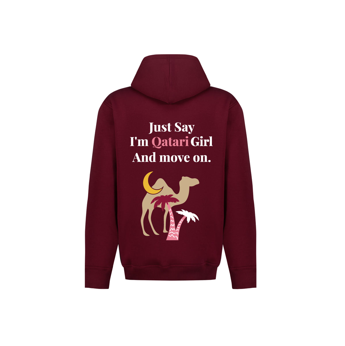 Just Say I'm Qatari Girl Hoodie