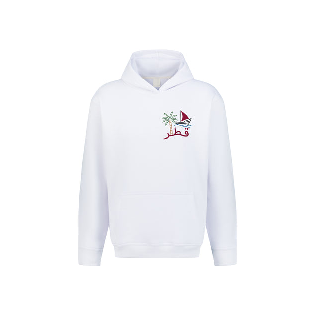 Qatar Line Art Landmarks Hoodie