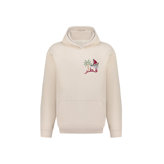Qatar Line Art Landmarks Hoodie