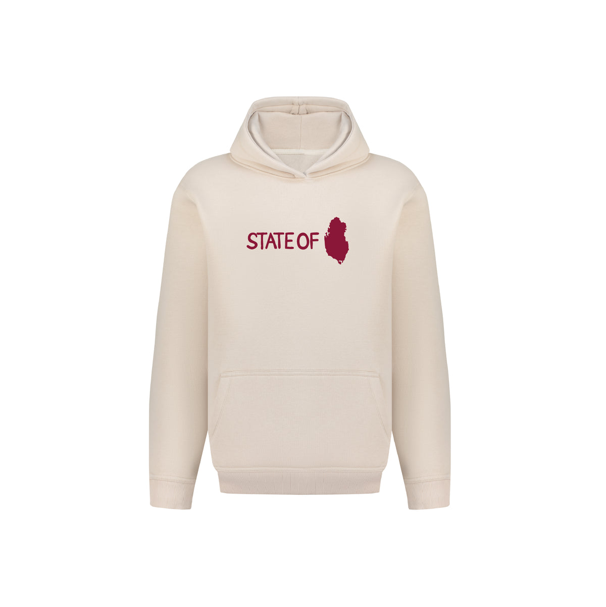 State of Qatar Falcon Stamp Hoodie