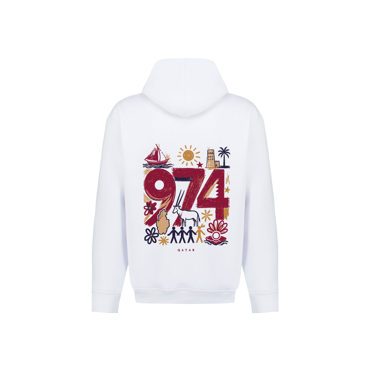 974 Qatar Doodle Hoodie