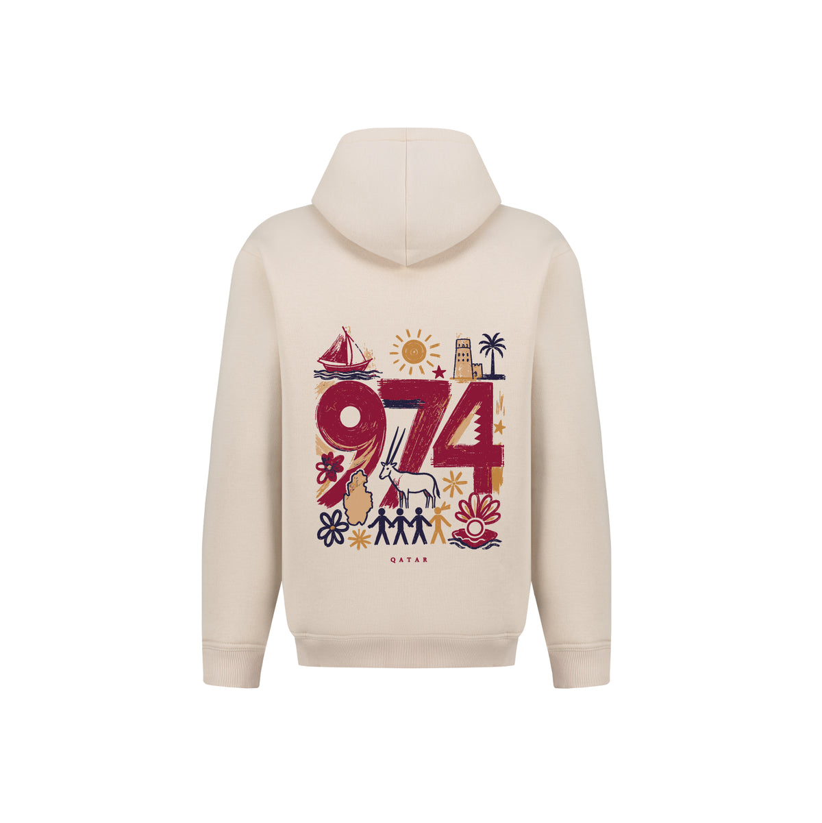 974 Qatar Doodle Hoodie