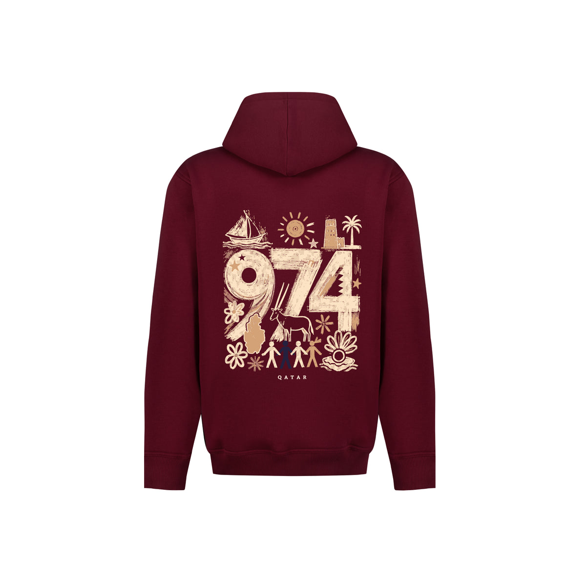 974 Qatar Doodle Hoodie