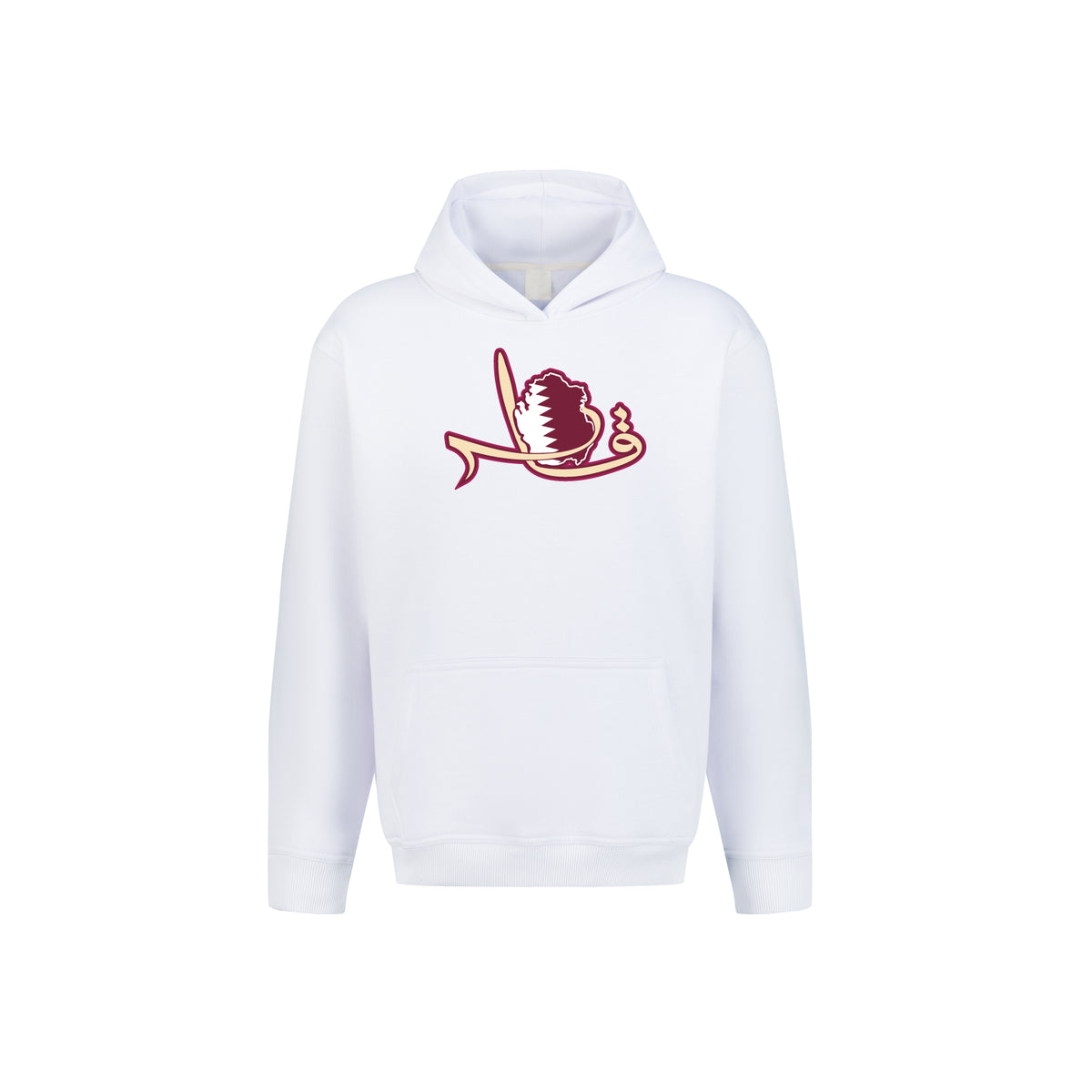Qatar Calligraphy Map Hoodie