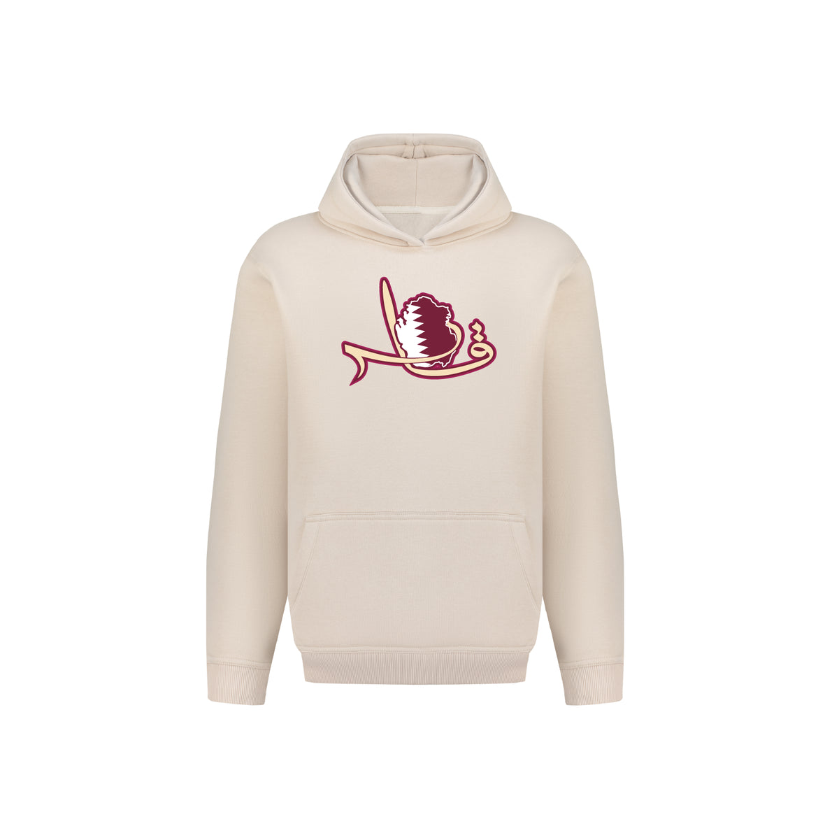 Qatar Calligraphy Map Hoodie