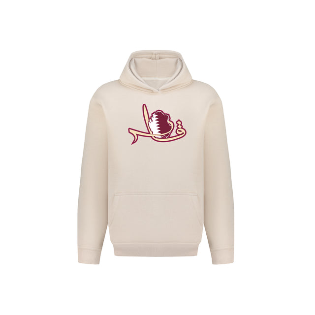 Qatar Calligraphy Map Hoodie